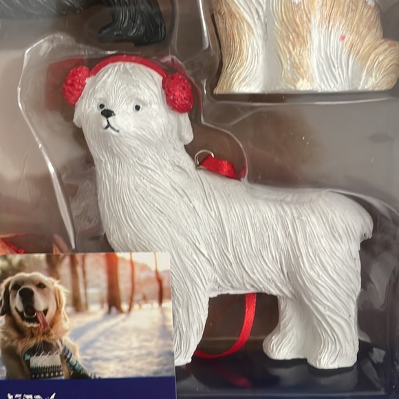 The Humane Society of the United States set of FOUR dog Christmas ornaments new - Picture 7 of 7